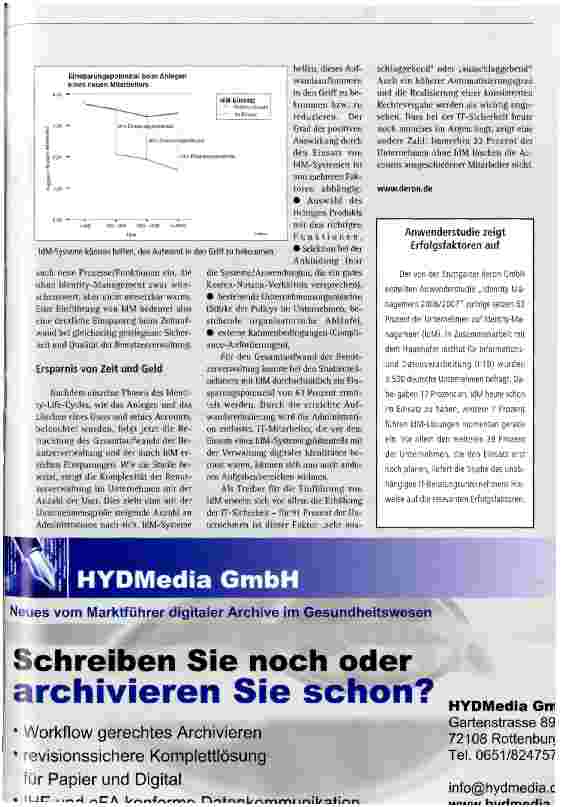 Vorschauseite 2: Identity-Management-Studie: Einsparpotential beim Gesamtaufwand