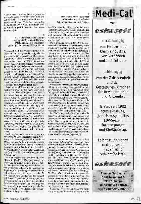 Vorschauseite 2: Perspektiven für eine integrierte Gesundheitsversorgung Vorstellungen der Gewerkschaft ÖTV