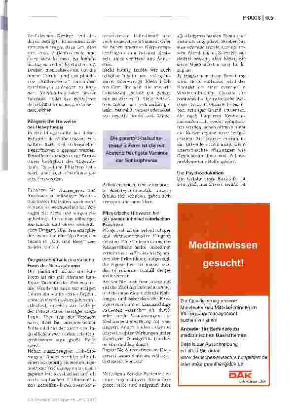 Vorschauseite 2: Zwischen Wahn und Wirklichkeit