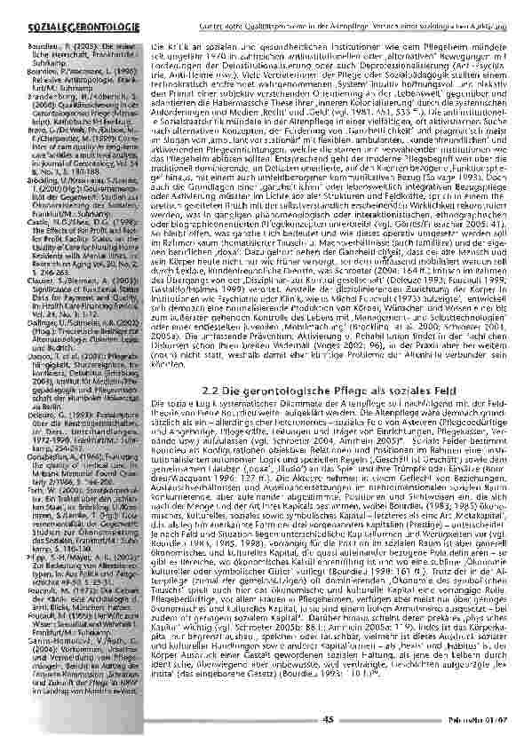 Vorschauseite 4: Qualitätsprobleme in der Altenpflege: Versuch einer soziologischen Aufklärung