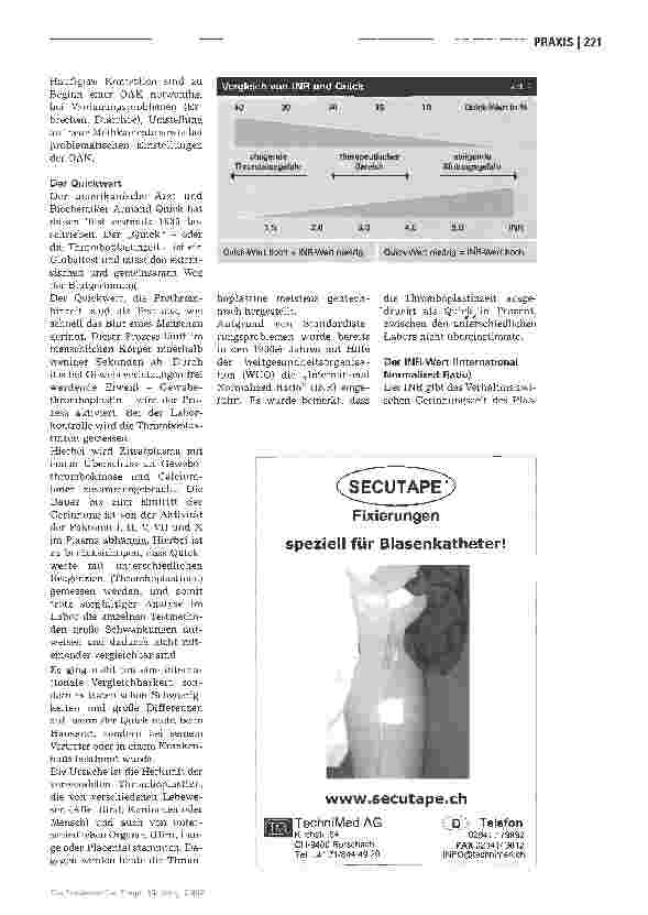 Vorschauseite 2: Vom Quick zum INR