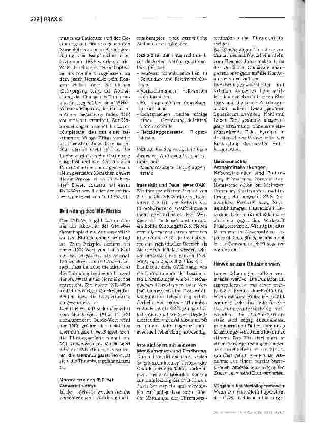 Vorschauseite 3: Vom Quick zum INR