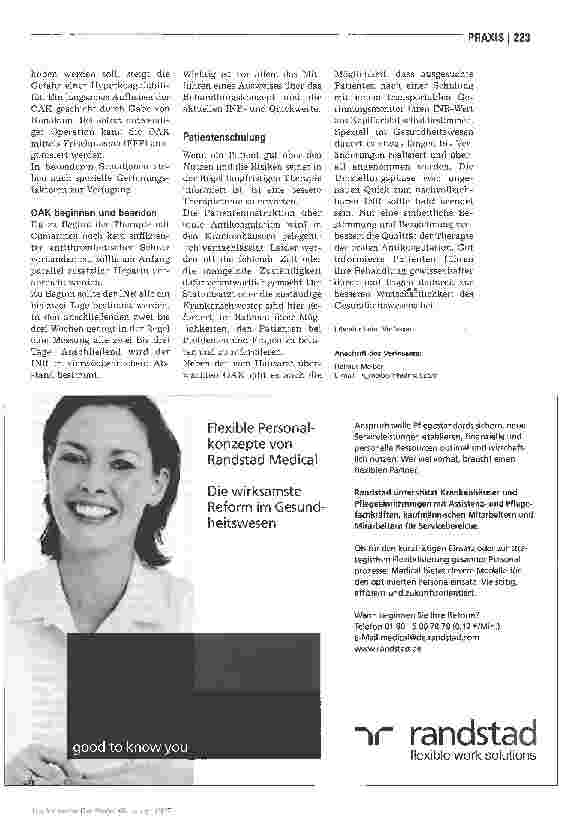 Vorschauseite 4: Vom Quick zum INR