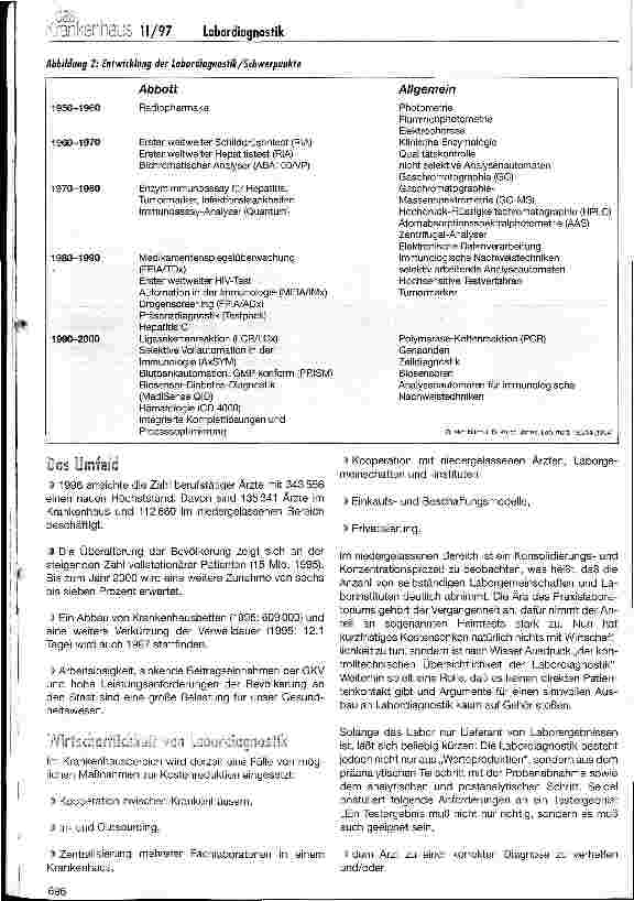 Vorschauseite 2: Einsatz und Bedeutung der Labordiagnostik Ein Überblick