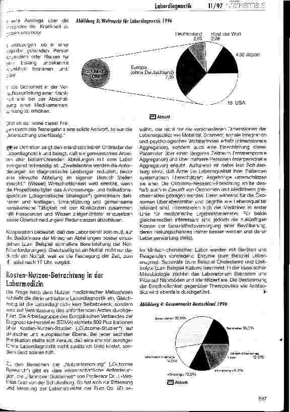 Vorschauseite 3: Einsatz und Bedeutung der Labordiagnostik Ein Überblick