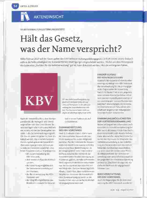 Vorschauseite 1: Hält das Gesetz, was der Name verspricht?