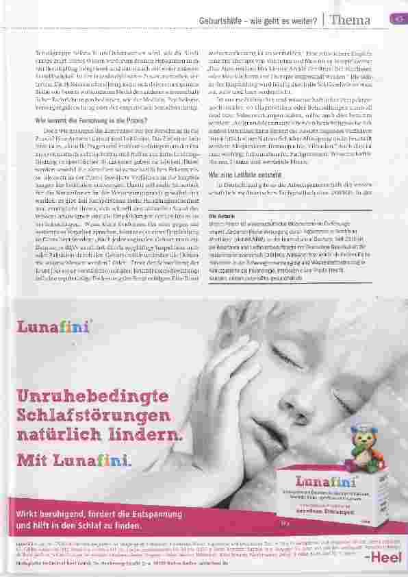 Vorschauseite 2: Leitlinien Zukunft der Hebammenkunst?