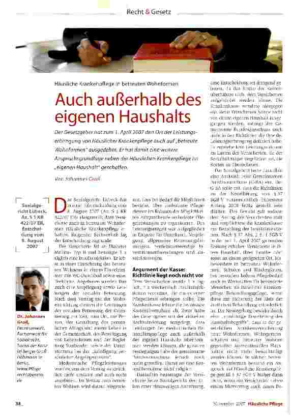 Vorschauseite 1: Auch außerhalb des eigenen Haushalts
