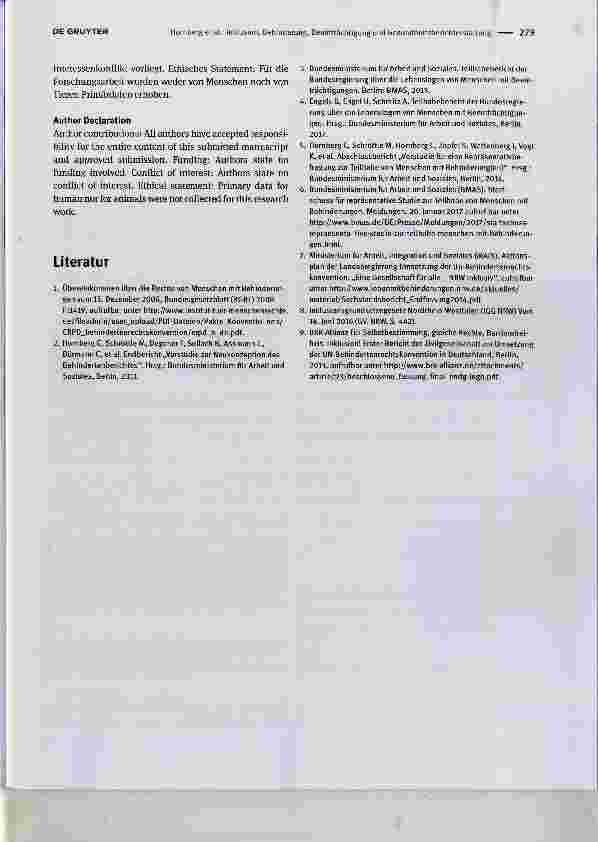 Vorschauseite 3: Inklusion, Behinderung, Beeinträchtigung und Gesundheitsberichterstattung