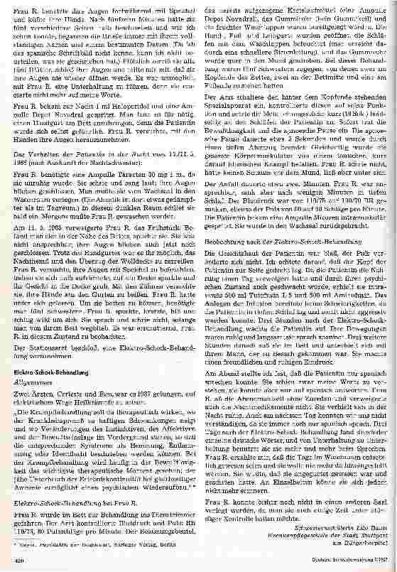 Vorschauseite 3: Pflegeund Beobachtungsbericht aus der psychiatrischen Klinik