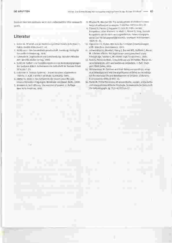 Vorschauseite 3: Die Entwicklung der Gesundheitskompetenz in der frühen KindheitDevelopment of health literacy in early childhood
