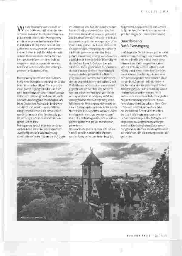 Vorschauseite 2: Freiburg: DIE RÜCKKEHR ZUR SACHLICHKEIT