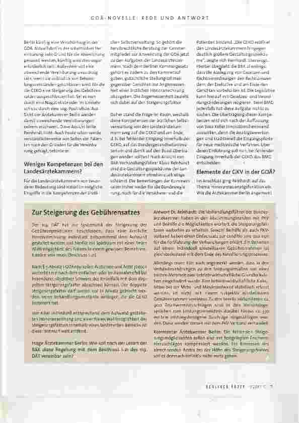 Vorschauseite 4: BÄK-Verhandlungsführer Dr. Klaus Reinhardt diskutiert mit der Delegiertenversammlung der Ärztekammer Berlin