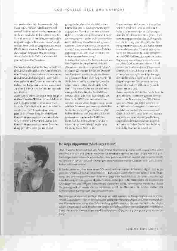 Vorschauseite 6: BÄK-Verhandlungsführer Dr. Klaus Reinhardt diskutiert mit der Delegiertenversammlung der Ärztekammer Berlin
