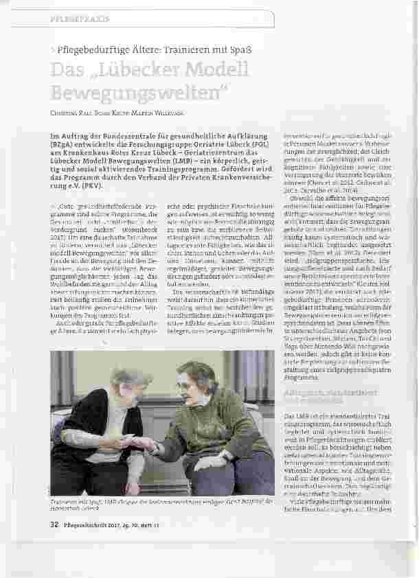 Vorschauseite 1: Das „Lübecker Modell Bewegungswelten