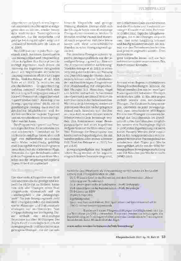 Vorschauseite 2: Das „Lübecker Modell Bewegungswelten
