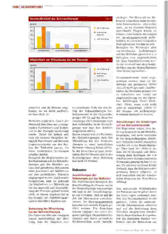 Vorschauseite 3: Pflegerische Aufklärung kann perioperative Schmerzen reduzieren