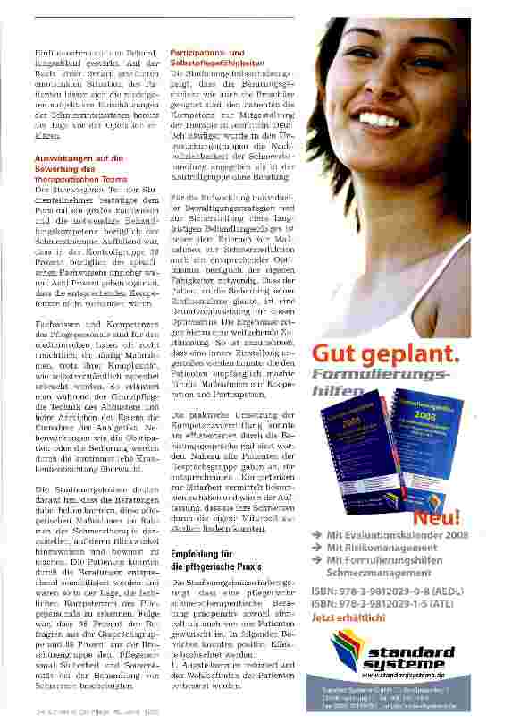 Vorschauseite 4: Pflegerische Aufklärung kann perioperative Schmerzen reduzieren