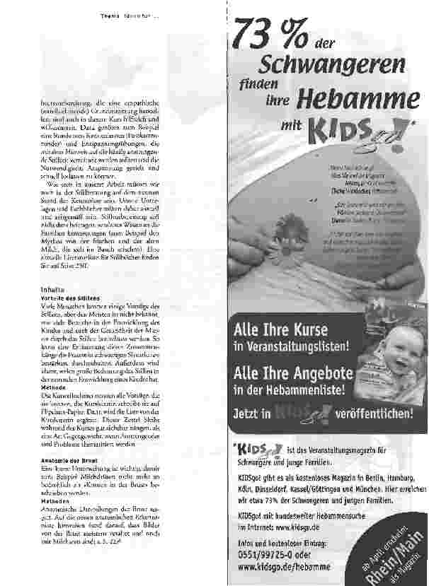 Vorschauseite 2: Stillen - (selbst-)verständlich