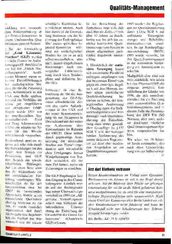 Vorschauseite 3: Reife Qualitätsmanagement-Systeme und ihre Entwicklung Extrapolation und Perspektiven für das Krankenhaus
