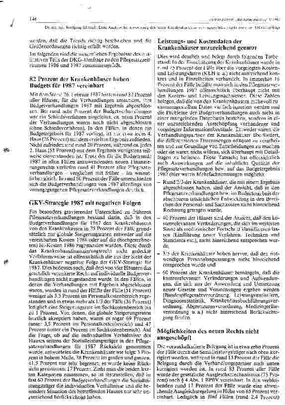 Vorschauseite 2: Erste Analyse der Anwendung des neuen KHG-rechts, Ergebnisse einer Umfrage