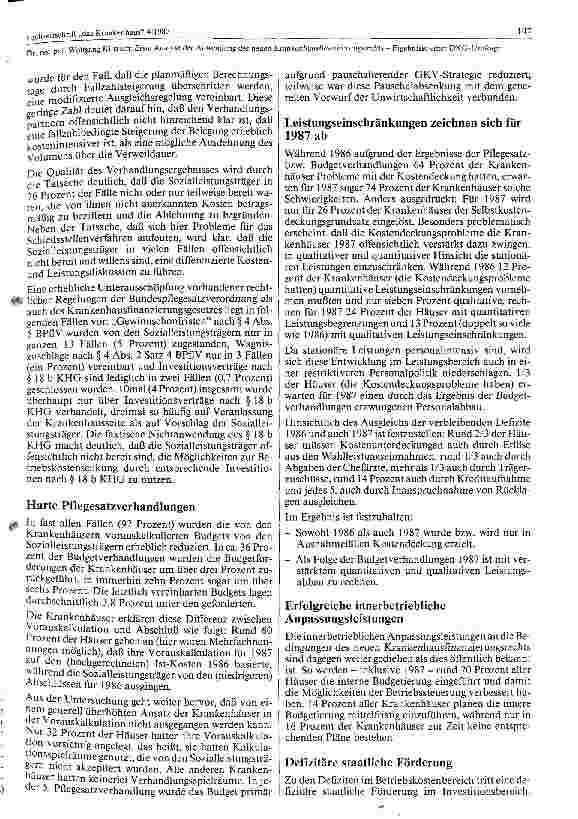 Vorschauseite 3: Erste Analyse der Anwendung des neuen KHG-rechts, Ergebnisse einer Umfrage