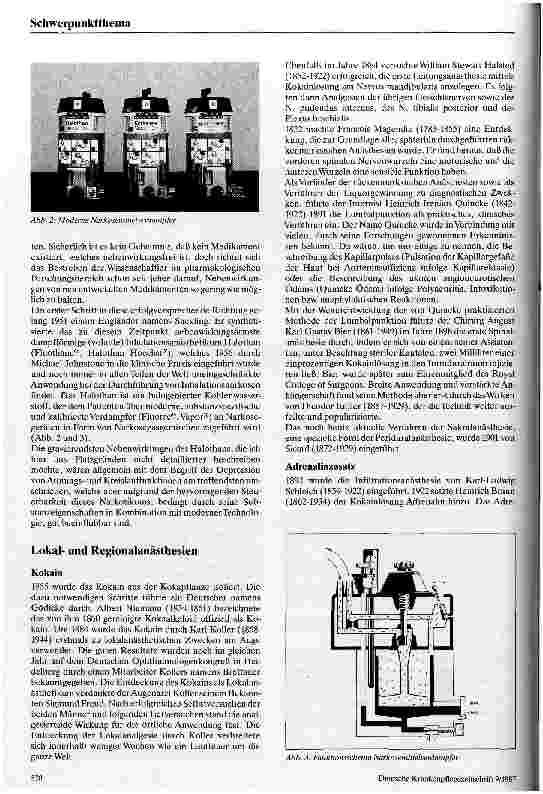 Vorschauseite 3: Geschichte der Anästhesie