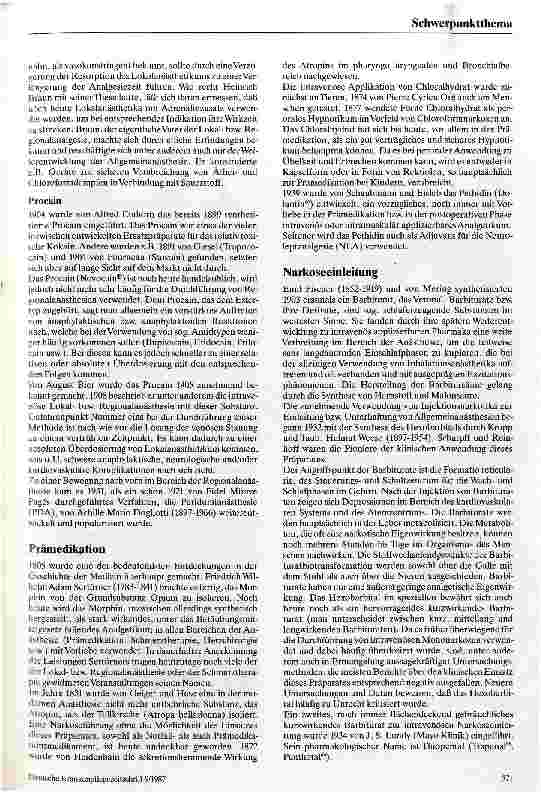Vorschauseite 4: Geschichte der Anästhesie