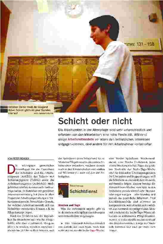 Vorschauseite 1: Schicht oder nicht
