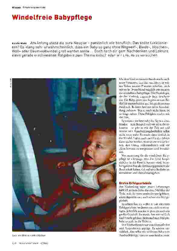 Vorschauseite 1: Windelfreie Babypflege