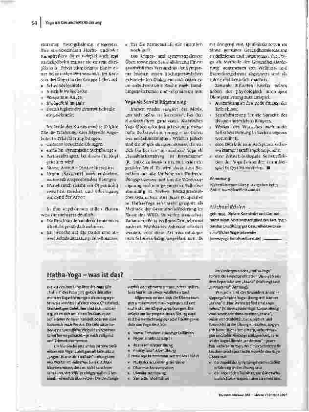 Vorschauseite 3: Von wegen WellnessYoga als Methode der Gesundheitsförderung