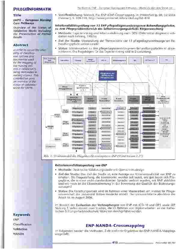 Vorschauseite 2: ENP - European Nursing care Pathways