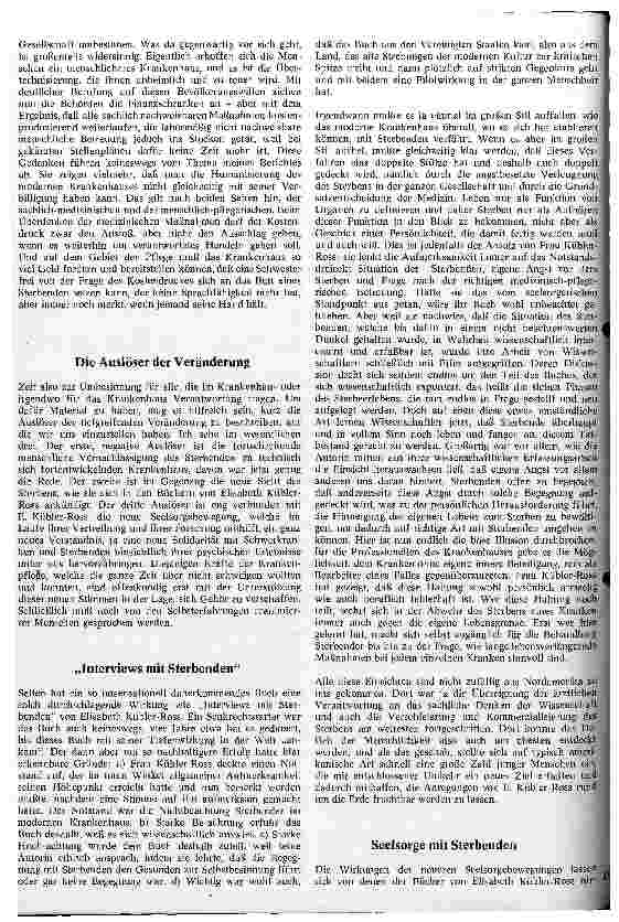 Vorschauseite 3: Verändertes Sterben im Krankenhaus Ein Bericht mit Folgerungen