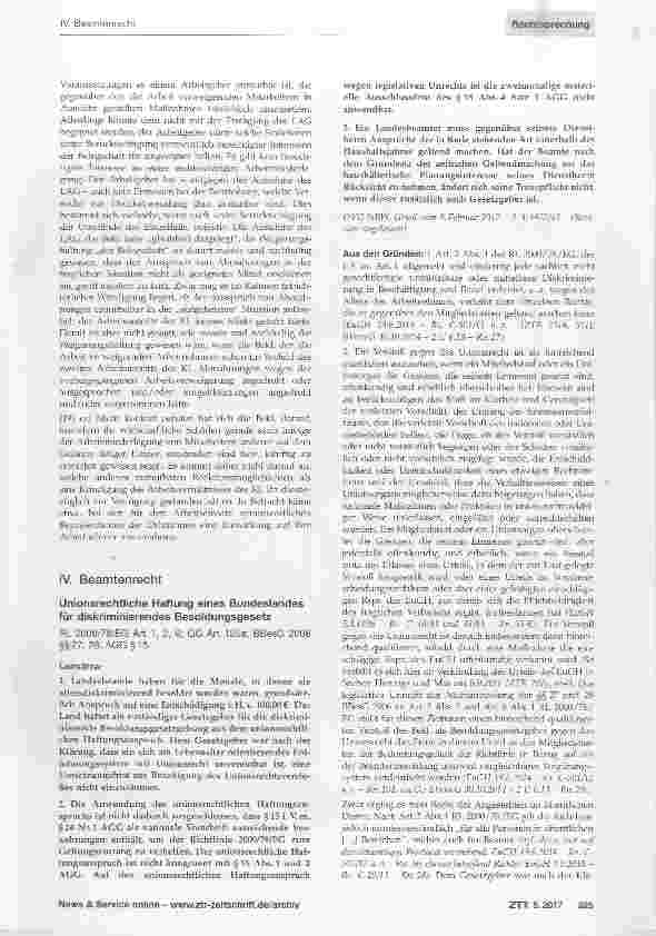 Vorschauseite 3: Druckkündigung nach außerdienstlicher Straftat