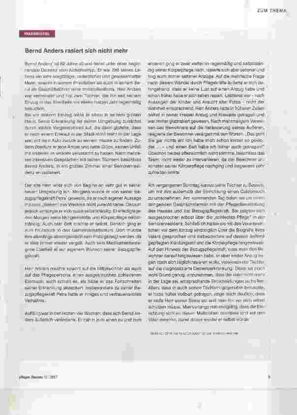 Vorschauseite 2: Recht auf Veränderung Gefährdet Biografiearbeit das Persönlichkeitsrecht von Demenzerkrankten?