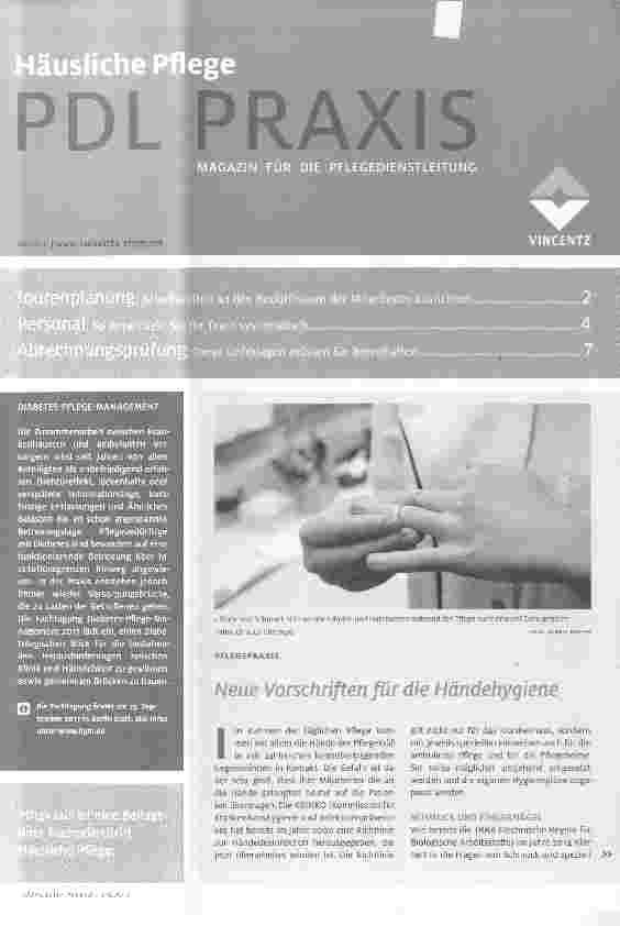 Vorschauseite 1: Neue Vorschriften für die Händehygiene