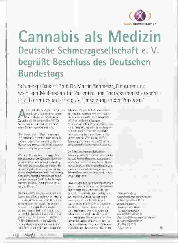 Vorschauseite 1: Cannabis als Medizin