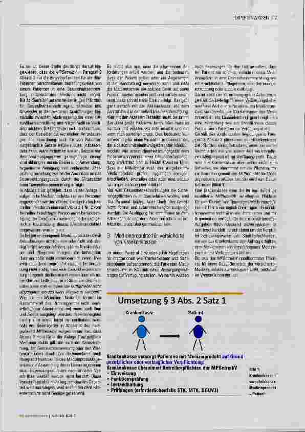 Vorschauseite 2: Heimbeatmungsgeräte in Gesundheitseinrichtungen
