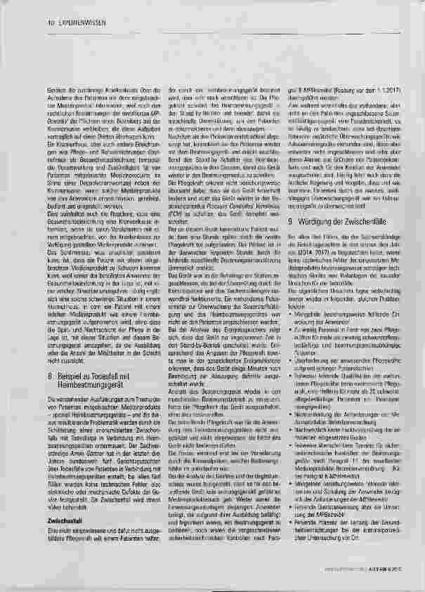 Vorschauseite 5: Heimbeatmungsgeräte in Gesundheitseinrichtungen