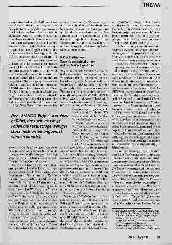 Vorschauseite 5: Restbeträge und Zuzahlungsfreistellungen im Arzneimittelbereich: Eine vertrackte Beziehung?