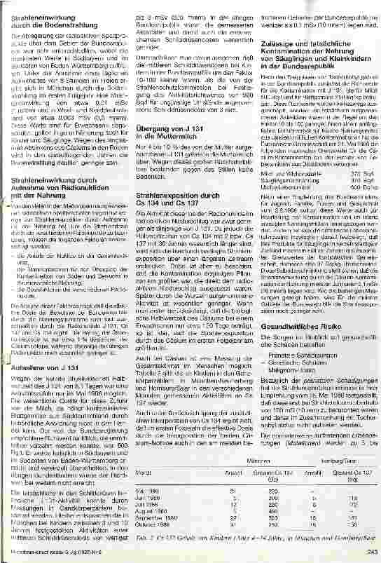 Vorschauseite 2: Die Folgen des Reaktorunfalls von Tschernobyl für die Ernährung von Säuglingen