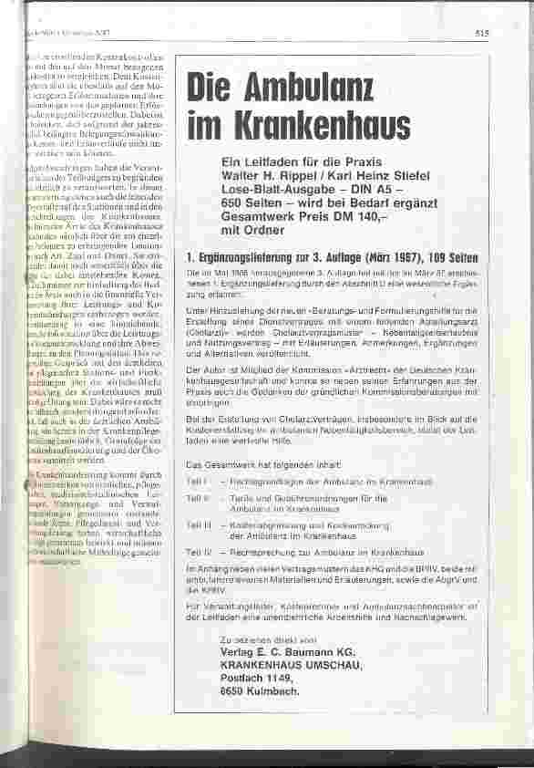 Vorschauseite 3: Planung, Budgetierung und Steuerung in Krankenhäusern aus der Sicht der Verwaltungsleitung