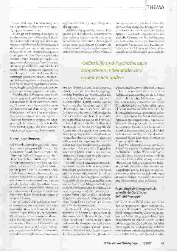 Vorschauseite 2: Patin der Selbsthilfe