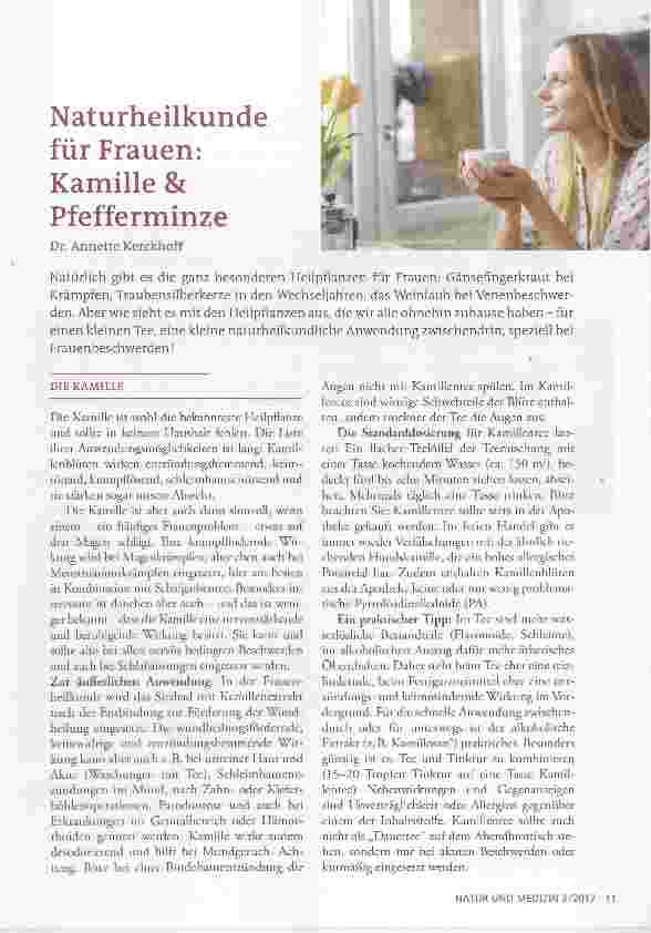 Vorschauseite 1: Naturheilkunde für Frauen: Kamille & Pfefferminze