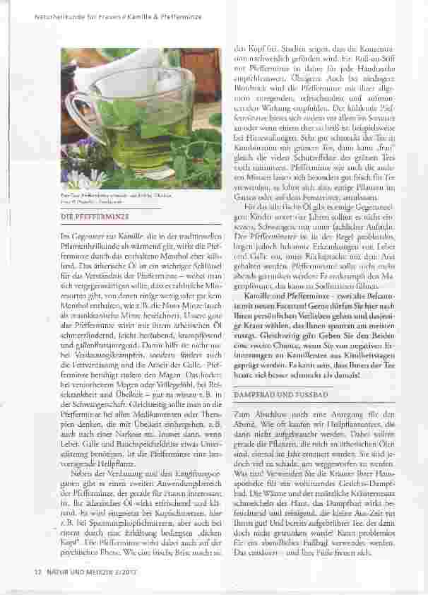 Vorschauseite 2: Naturheilkunde für Frauen: Kamille & Pfefferminze
