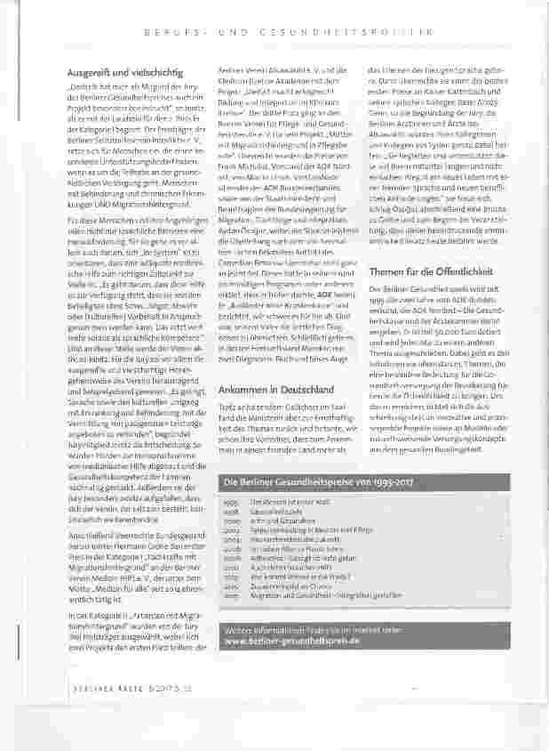 Vorschauseite 4: Mehr Wissen, mehr Teilhabe, mehr Gesundheit