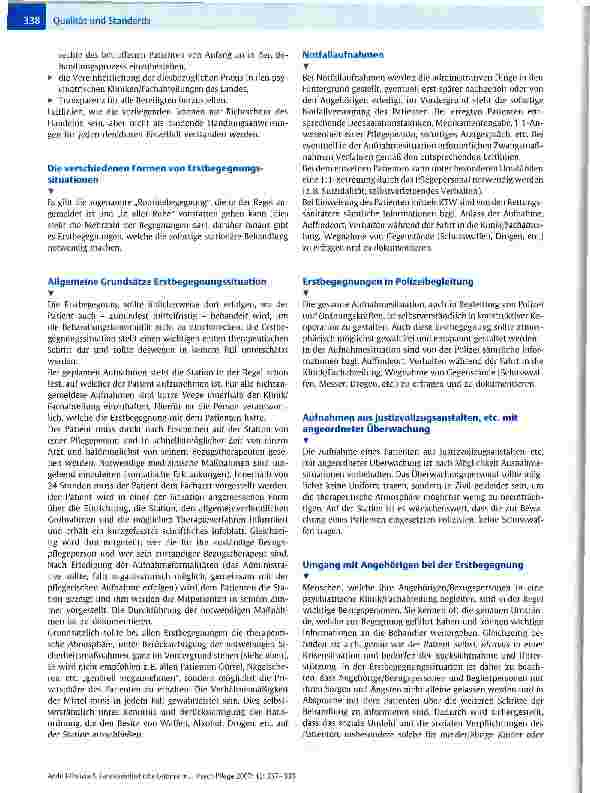 Vorschauseite 2: Landeseinheitliche Leitlinie in Rheinland-Pfalz: Die Erstbegegnung eines Patienten mit einer psychiatrischen Klinik/Fachabteilung