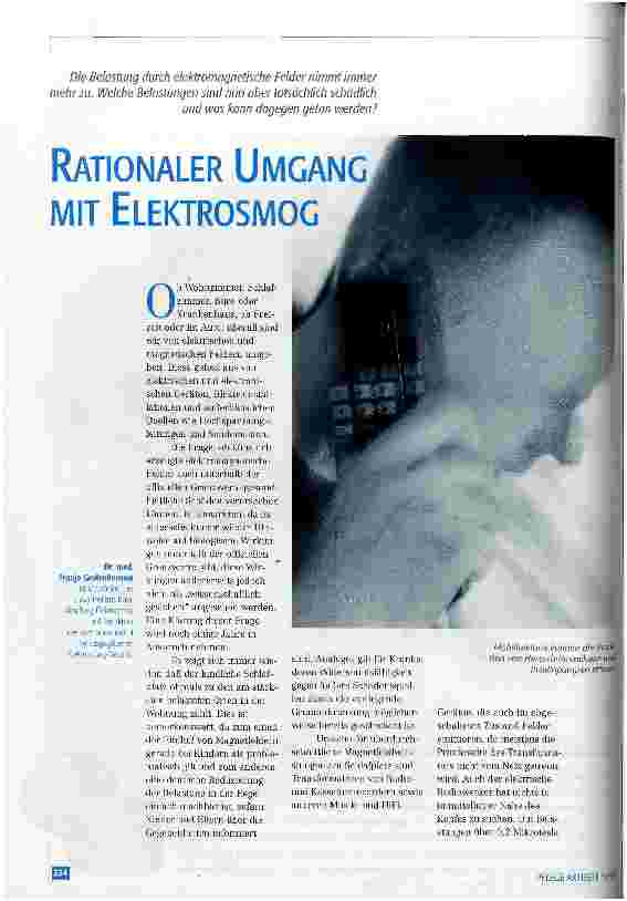 Vorschauseite 1: Rationaler Umgang mit Elektrosmog
