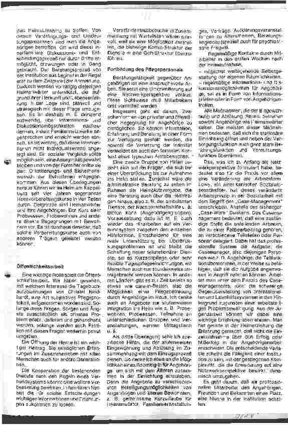 Vorschauseite 4: Die Heimübersiedlung: was Angehörige erwarten, was Angehörige brauchen