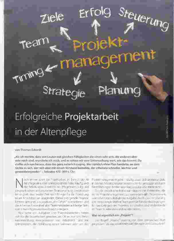 Vorschauseite 1: Erfolgreiche Projektarbeit in der Altenpflege
